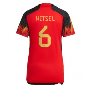 Belgien Axel Witsel #6 Hjemmebanetrøje Dame VM 2022 Kort ærmer